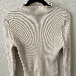 H&M Mock turtleneck ribbed long sleeve sweater